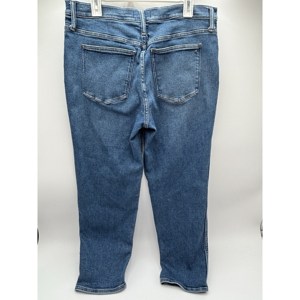 Madewell Stovepipe Jeans Women's 32 Blue High Rise Straight Crop 26" Inseam - Picture 5 of 9